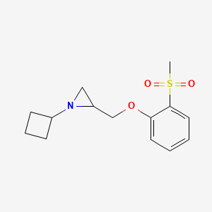 1-Cyclobutyl-2-[(2-methylsulfonylphenoxy)methyl]aziridine