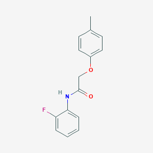 molecular formula C15H14FNO2 B291891 N-(2-fluorophenyl)-2-(4-methylphenoxy)acetamide 