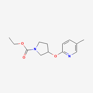 Ethyl 3-((5-methylpyridin-2-yl)oxy)pyrrolidine-1-carboxylate