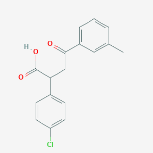 molecular formula C17H15ClO3 B2918927 2-(4-Chlorophenyl)-4-(3-methylphenyl)-4-oxobutanoic acid CAS No. 344281-24-9