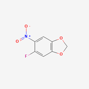 molecular formula C7H4FNO4 B2918936 5-Fluoro-6-nitrobenzo[d][1,3]dioxole CAS No. 1366234-02-7