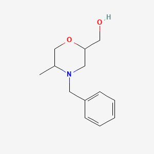 molecular formula C13H19NO2 B2918939 (4-Benzyl-5-methylmorpholin-2-yl)methanol CAS No. 1536090-77-3