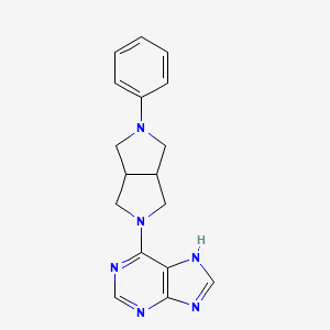 6-(2-Phenyl-1,3,3a,4,6,6a-hexahydropyrrolo[3,4-c]pyrrol-5-yl)-7H-purine
