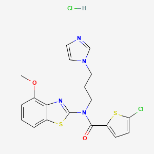 N-(3-(1H-imidazol-1-yl)propyl)-5-chloro-N-(4-methoxybenzo[d]thiazol-2-yl)thiophene-2-carboxamide hydrochloride