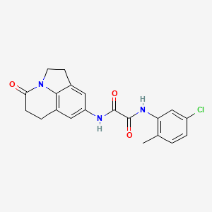 N1-(5-chloro-2-methylphenyl)-N2-(4-oxo-2,4,5,6-tetrahydro-1H-pyrrolo[3,2,1-ij]quinolin-8-yl)oxalamide