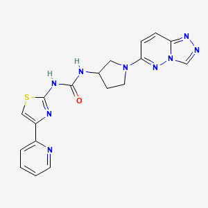 1-(1-([1,2,4]Triazolo[4,3-b]pyridazin-6-yl)pyrrolidin-3-yl)-3-(4-(pyridin-2-yl)thiazol-2-yl)urea