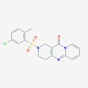 2-((5-chloro-2-methylphenyl)sulfonyl)-3,4-dihydro-1H-dipyrido[1,2-a:4',3'-d]pyrimidin-11(2H)-one