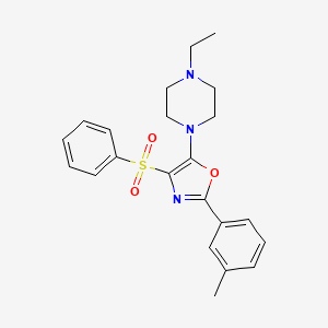 5-(4-Ethylpiperazin-1-yl)-4-(phenylsulfonyl)-2-(m-tolyl)oxazole