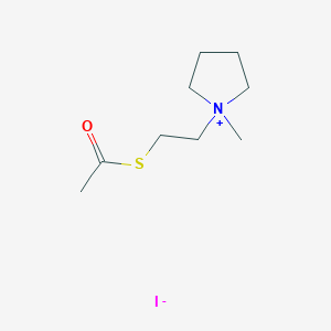 S-[2-(1-Methylpyrrolidin-1-ium-1-yl)ethyl] ethanethioate;iodide
