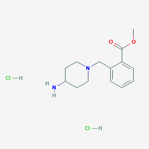 Methyl 2-[(4-aminopiperidin-1-yl)methyl]benzoate dihydrochloride
