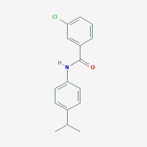molecular formula C16H16ClNO B291899 3-chloro-N-(4-isopropylphenyl)benzamide 
