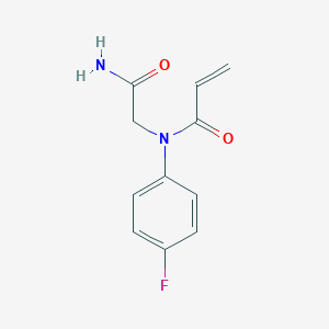 N-(2-Amino-2-oxoethyl)-N-(4-fluorophenyl)prop-2-enamide