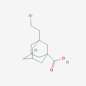 molecular formula C13H19BrO2 B2919016 3-(2-Bromoethyl)adamantane-1-carboxylic acid CAS No. 256954-74-2