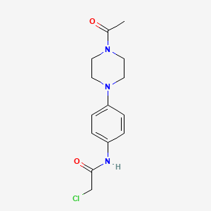 N-[4-(4-acetylpiperazin-1-yl)phenyl]-2-chloroacetamide