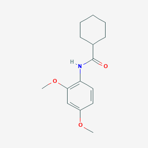 molecular formula C15H21NO3 B291902 N-(2,4-dimethoxyphenyl)cyclohexanecarboxamide 