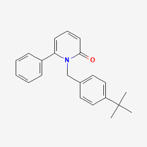 molecular formula C22H23NO B2919020 1-[4-(tert-butyl)benzyl]-6-phenyl-2(1H)-pyridinone CAS No. 400076-11-1