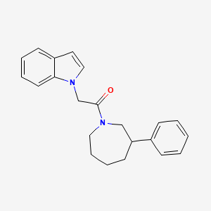 2-(1H-indol-1-yl)-1-(3-phenylazepan-1-yl)ethanone