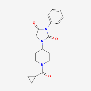 1-(1-(Cyclopropanecarbonyl)piperidin-4-yl)-3-phenylimidazolidine-2,4-dione