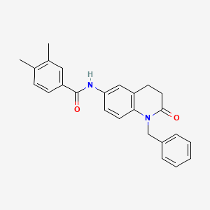 N-(1-benzyl-2-oxo-1,2,3,4-tetrahydroquinolin-6-yl)-3,4-dimethylbenzamide