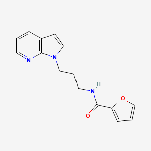 N-(3-(1H-pyrrolo[2,3-b]pyridin-1-yl)propyl)furan-2-carboxamide