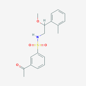 3-acetyl-N-(2-methoxy-2-(o-tolyl)ethyl)benzenesulfonamide