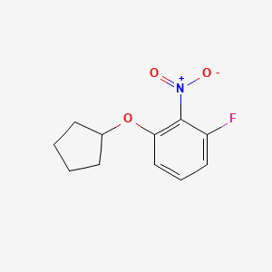 molecular formula C11H12FNO3 B2919039 1-(Cyclopentyloxy)-3-fluoro-2-nitrobenzene CAS No. 1233952-84-5