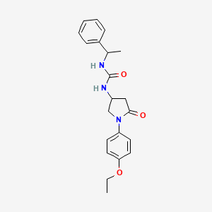 1-(1-(4-Ethoxyphenyl)-5-oxopyrrolidin-3-yl)-3-(1-phenylethyl)urea