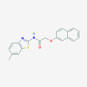 N-(6-methyl-1,3-benzothiazol-2-yl)-2-(2-naphthyloxy)acetamide