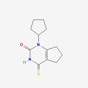 1-cyclopentyl-4-thioxo-3,4,6,7-tetrahydro-1H-cyclopenta[d]pyrimidin-2(5H)-one