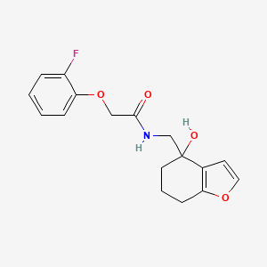 molecular formula C17H18FNO4 B2919064 2-(2-fluorophenoxy)-N-((4-hydroxy-4,5,6,7-tetrahydrobenzofuran-4-yl)methyl)acetamide CAS No. 2320174-92-1