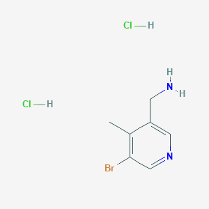 (5-Bromo-4-methylpyridin-3-yl)methanamine;dihydrochloride