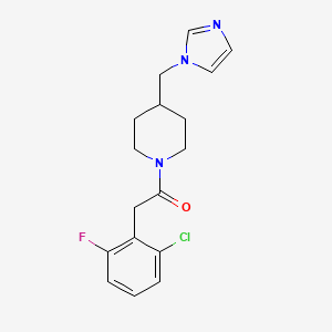 1-(4-((1H-imidazol-1-yl)methyl)piperidin-1-yl)-2-(2-chloro-6-fluorophenyl)ethanone