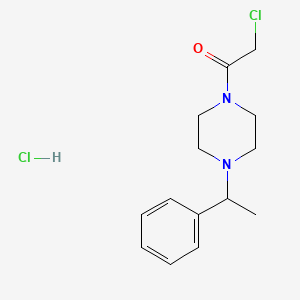 1-(Chloroacetyl)-4-(1-phenylethyl)piperazine hydrochloride
