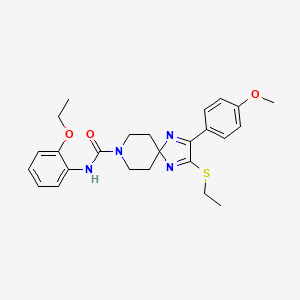 N-(2-ethoxyphenyl)-2-(ethylthio)-3-(4-methoxyphenyl)-1,4,8-triazaspiro[4.5]deca-1,3-diene-8-carboxamide