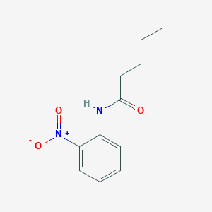 molecular formula C11H14N2O3 B291912 N-{2-nitrophenyl}pentanamide 