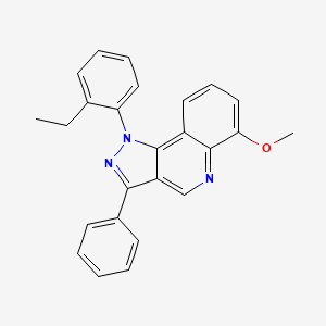 molecular formula C25H21N3O B2919130 1-(2-乙基苯基)-6-甲氧基-3-苯基-1H-吡唑并[4,3-c]喹啉 CAS No. 932464-05-6