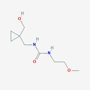 molecular formula C9H18N2O3 B2919139 1-((1-(羟甲基)环丙基)甲基)-3-(2-甲氧基乙基)脲 CAS No. 1251687-43-0