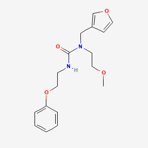 molecular formula C17H22N2O4 B2919145 1-(Furan-3-ylmethyl)-1-(2-methoxyethyl)-3-(2-phenoxyethyl)urea CAS No. 1421455-76-6