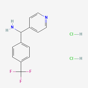 Pyridin-4-yl(4-(trifluoromethyl)phenyl)methanamine dihydrochloride