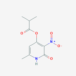 molecular formula C10H12N2O5 B2919158 6-Methyl-3-nitro-2-oxo-1,2-dihydropyridin-4-yl isobutyrate CAS No. 868679-32-7