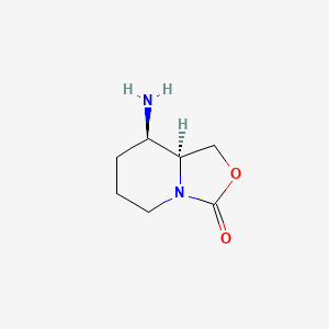 molecular formula C7H12N2O2 B2919161 (8R,8AS)-8-aminotetrahydro-1H-oxazolo[3,4-a]pyridin-3(5H)-one CAS No. 1434141-82-8