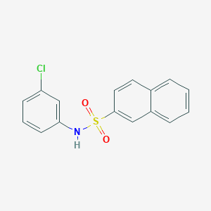 molecular formula C16H12ClNO2S B291917 N-(3-chlorophenyl)naphthalene-2-sulfonamide 