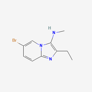 molecular formula C10H12BrN3 B2919170 6-bromo-2-ethyl-N-methylimidazo[1,2-a]pyridin-3-amine CAS No. 1628264-05-0