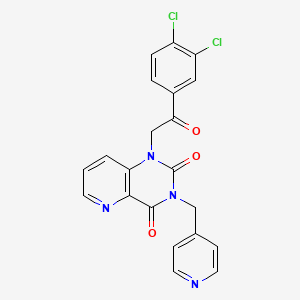 1-(2-(3,4-dichlorophenyl)-2-oxoethyl)-3-(pyridin-4-ylmethyl)pyrido[3,2-d]pyrimidine-2,4(1H,3H)-dione