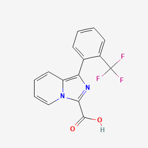 1-[2-(Trifluoromethyl)phenyl]imidazo[1,5-a]pyridine-3-carboxylic acid