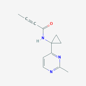 N-[1-(2-Methylpyrimidin-4-yl)cyclopropyl]but-2-ynamide
