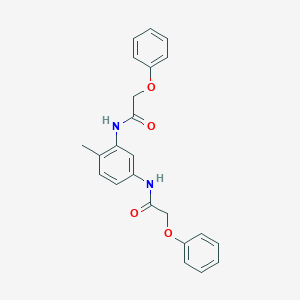 molecular formula C23H22N2O4 B291919 N-{2-methyl-5-[(phenoxyacetyl)amino]phenyl}-2-phenoxyacetamide 