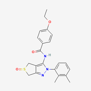 molecular formula C22H23N3O3S B2919191 N-(2-(2,3-dimethylphenyl)-5-oxido-4,6-dihydro-2H-thieno[3,4-c]pyrazol-3-yl)-4-ethoxybenzamide CAS No. 958708-45-7