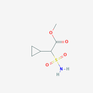 molecular formula C6H11NO4S B2919206 Methyl 2-cyclopropyl-2-sulfamoylacetate CAS No. 2309460-96-4