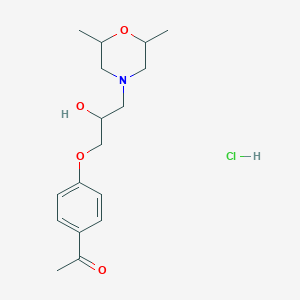 1-(4-(3-(2,6-Dimethylmorpholino)-2-hydroxypropoxy)phenyl)ethanone hydrochloride
